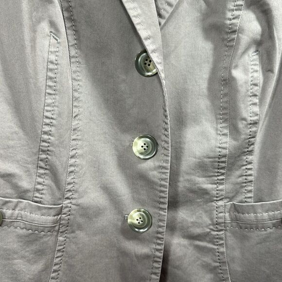 Gerry Weber Gray Blazer Jacket Womens Classic Workwear Minimalist Officecore - Picture 7 of 16